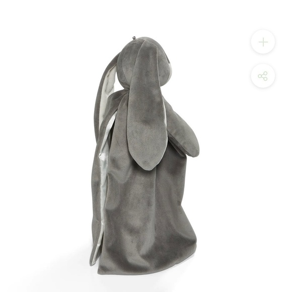 Bunnies By The Bay COAL Bunny Nibble Buddy Blanket - Picture 7 of 7